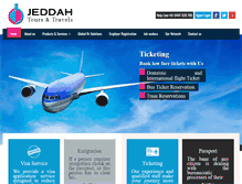 Tablet Screenshot of jeddahtravelsonline.com